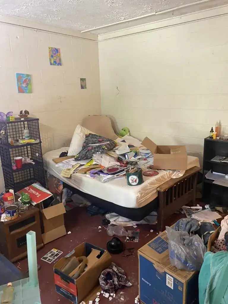 Living Room Cleanout before Toss It cleanout in Valley, AL