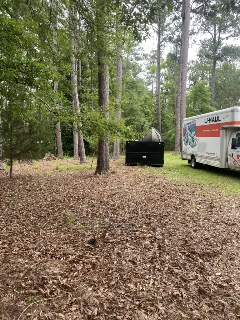 Exterior Property Cleanup after Toss It cleanout in Valley, AL